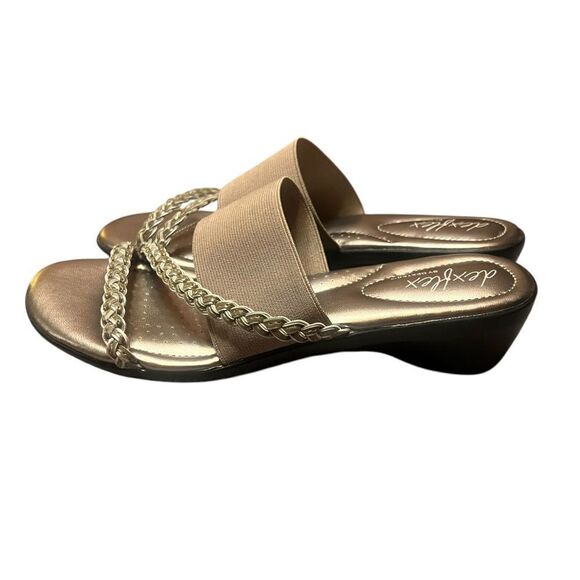 Dexflex by Dexter silver heeled sandals. Size 6.5 - Picture 6 of 6